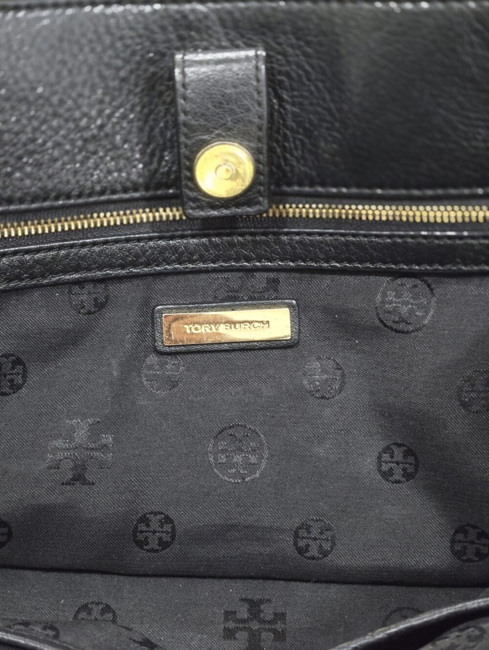 Tory Burch Double Zip Dome Satchel with Gold Hardware - Picture 11 of 16